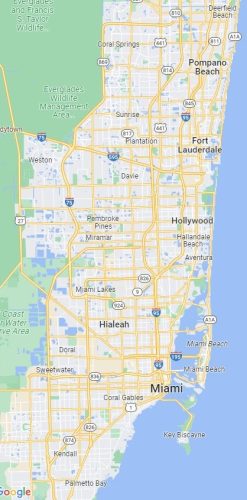 google maps broward dade